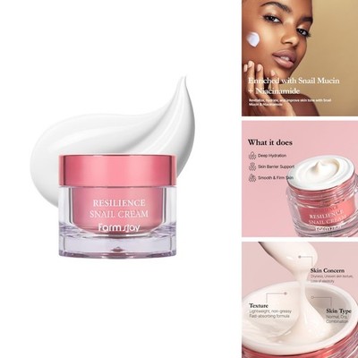 FARMSTAY Resilience Snail Cream Korea Skincare 2.82 oz