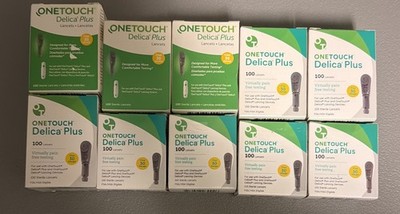 1000 OneTouch Delica Plus 30 G Lancets (10x 100ct) Exp. 2028+