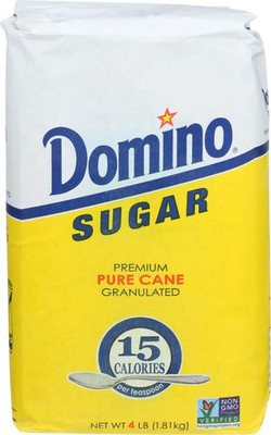 Domino, Granulated White Sugar, 4 lb 64 Fl Oz (Pack of 1), 