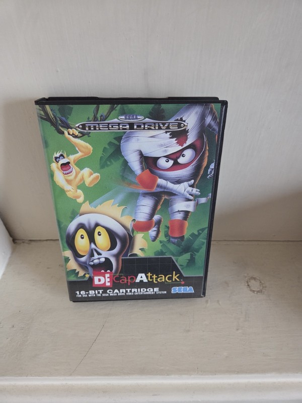 Decap Attack for Sega Mega Drive Complete With Box & Manual Excellent Condition