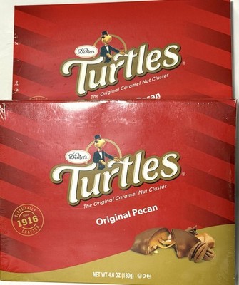 2x Turtles Original Pecan Boxes, 4.6 oz Each Box