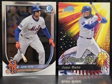 2025 Bowman Chrome Baseball JUAN SOTO Meteoric Rise Mojo Parallel And Base
