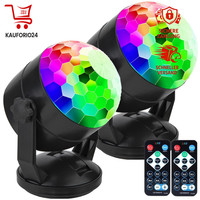 Party-Lichter Mit Fernbedienung, Tragbar, Rgb Disco Kugel Und Stroboskop
