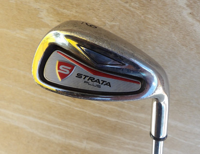 CALLAWAY STRATA PLUS 9 IRON 40 LOFT REGULAR FLEX STEEL SHAFT RIGHT HANDED RED