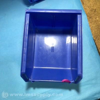 Akro Mils 30 210 Plastic Stacking Bin, 5-3/8'' x 4-1/8'' x 3'', Blue 1886