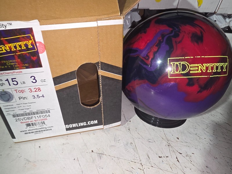 [F054] New NIB Storm Identity BCP Bowling Ball | 1st Quality 15lb *Limited Ed*