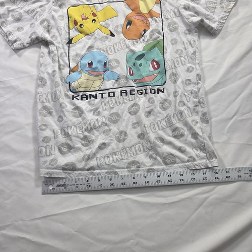 Pokemon Kanto Region Shirt Youth Large Pikachu Squirtle Bulbasaur Charmander Tee - Picture 5 of 12