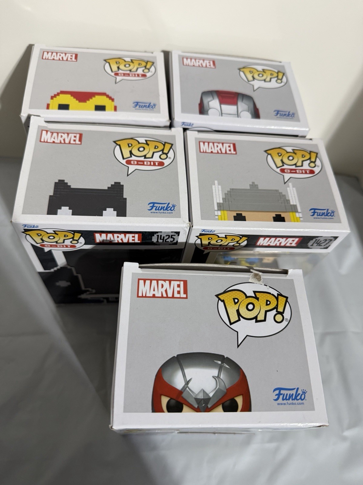 Funko Pop Marvel Iron Man,Magneto,Black Panther. Lot Of 5 thumbnail 7