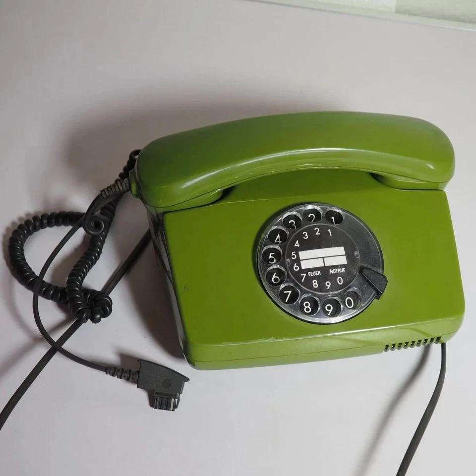 Vintage Wählscheibentelefon FeTAp 791-1 Grün 80er Jahre Retro Bundespost Design - Bild 1 von 4
