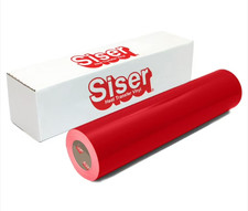 Vinyle transfert de chaleur électrique HTV rouge Siser EasyWeed® pour T-shirts 15" x 25 yds !