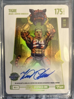 TIGRE/MIGUEL CABRERA 2026 Bo Jackson Battle Arena #MCA-4 Glow Auto 10/25