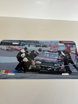Dale Earnhardt Racing Reflections Metal Pit Stop License Plate