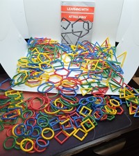 Cuisenaire Materials Math Manipulative Attri Links- 300 Pcs Set From 1995