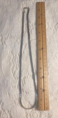 14 KGP Necklace Silver-tone Silvertone 22