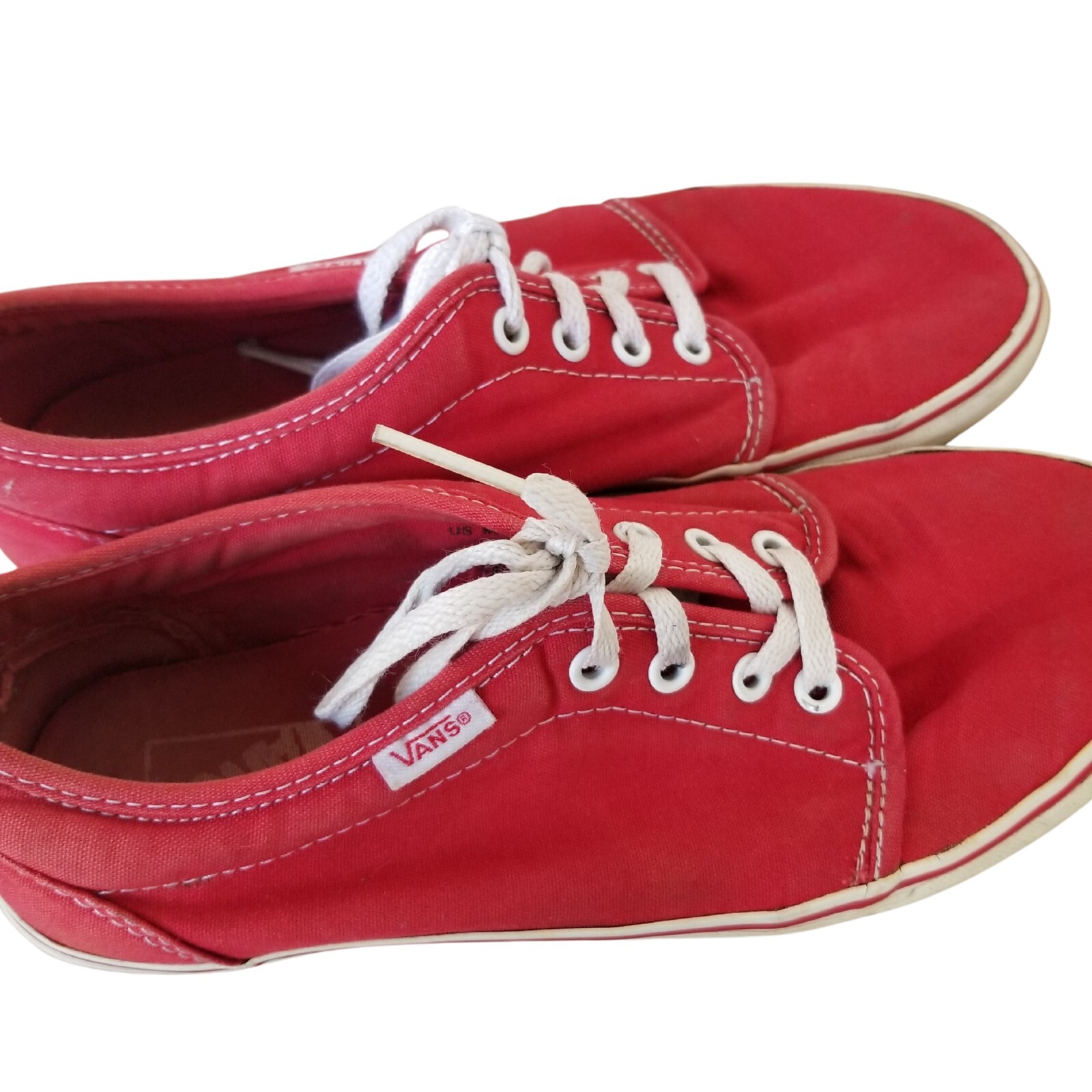 SAOLA Sneakers da skateboard Vans Cherry Red Authentics suole rosse da uomo 8