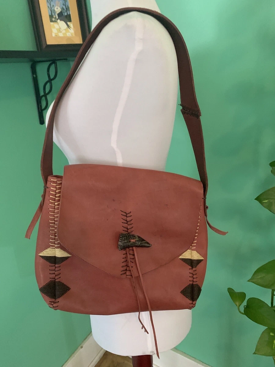 Lucky Brand Leather Shoulder Bag Purse Laguna Canyon Collection