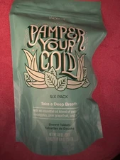 NEW Perfectly Posh Pamper Your Cold Menthol Eucalyptus Shower Tablet 6 Pack