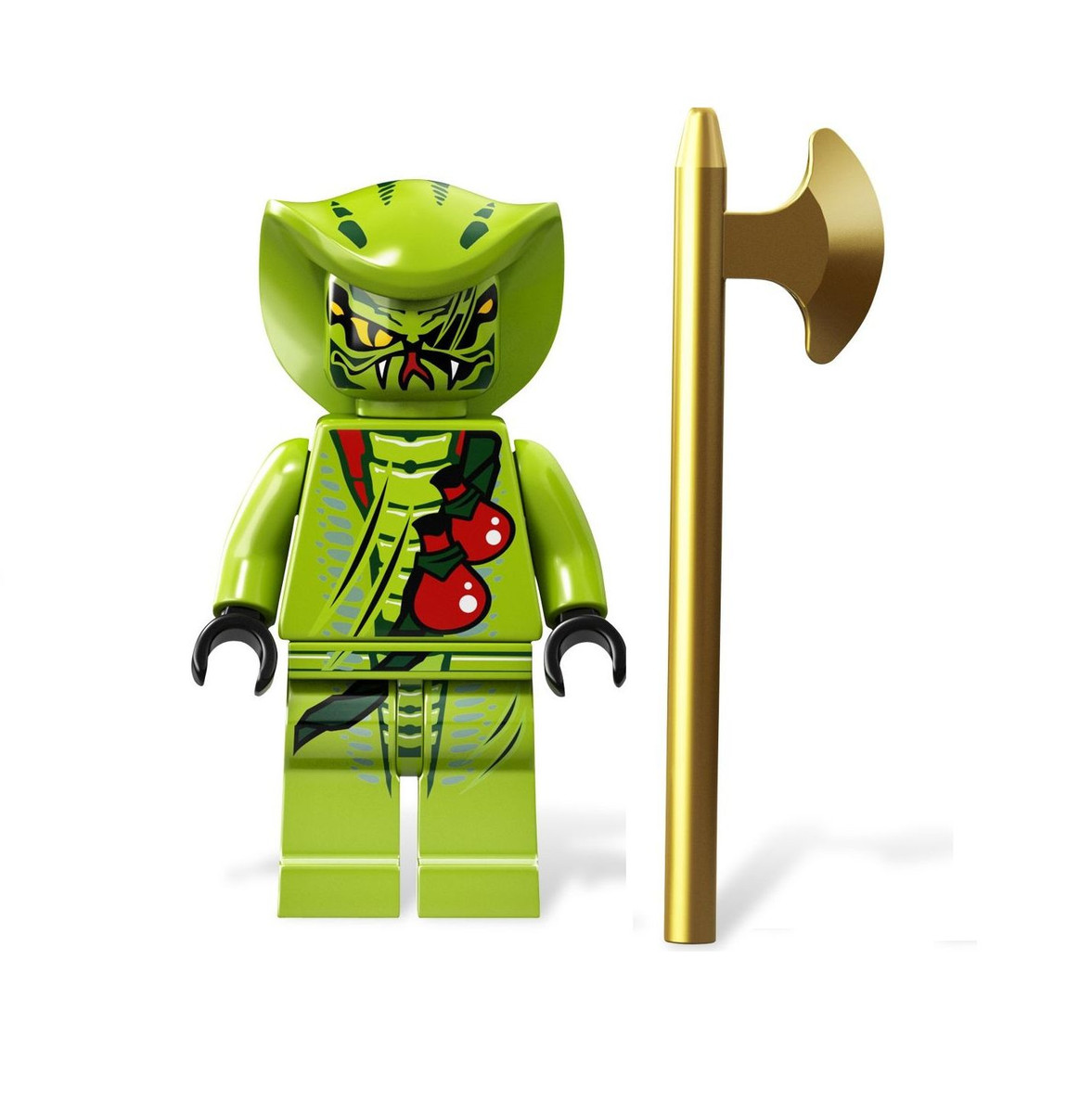 Lego Ninjago Minifigure Lasha w/ golden axe weapon 9462 9447