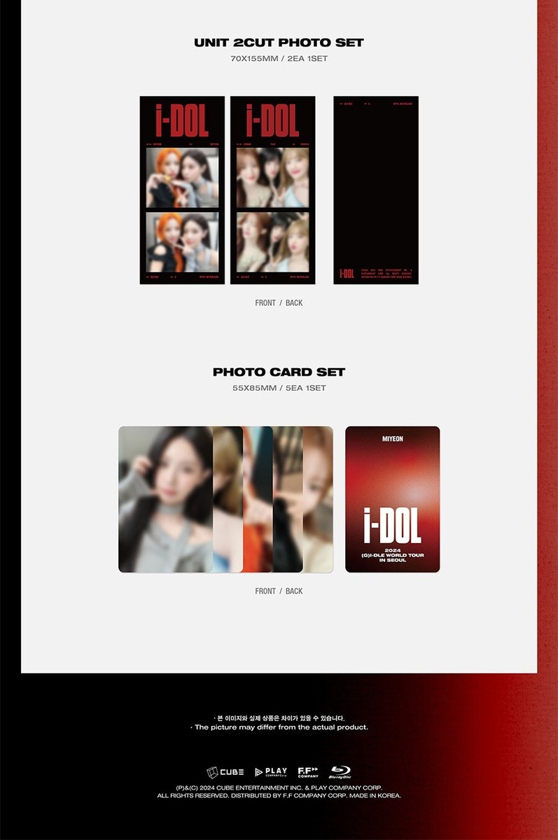 G)I-DLE [2024 WORLD TOUR iDOL IN SEOUL] BLU-RAY/2 CD+Photo Book+