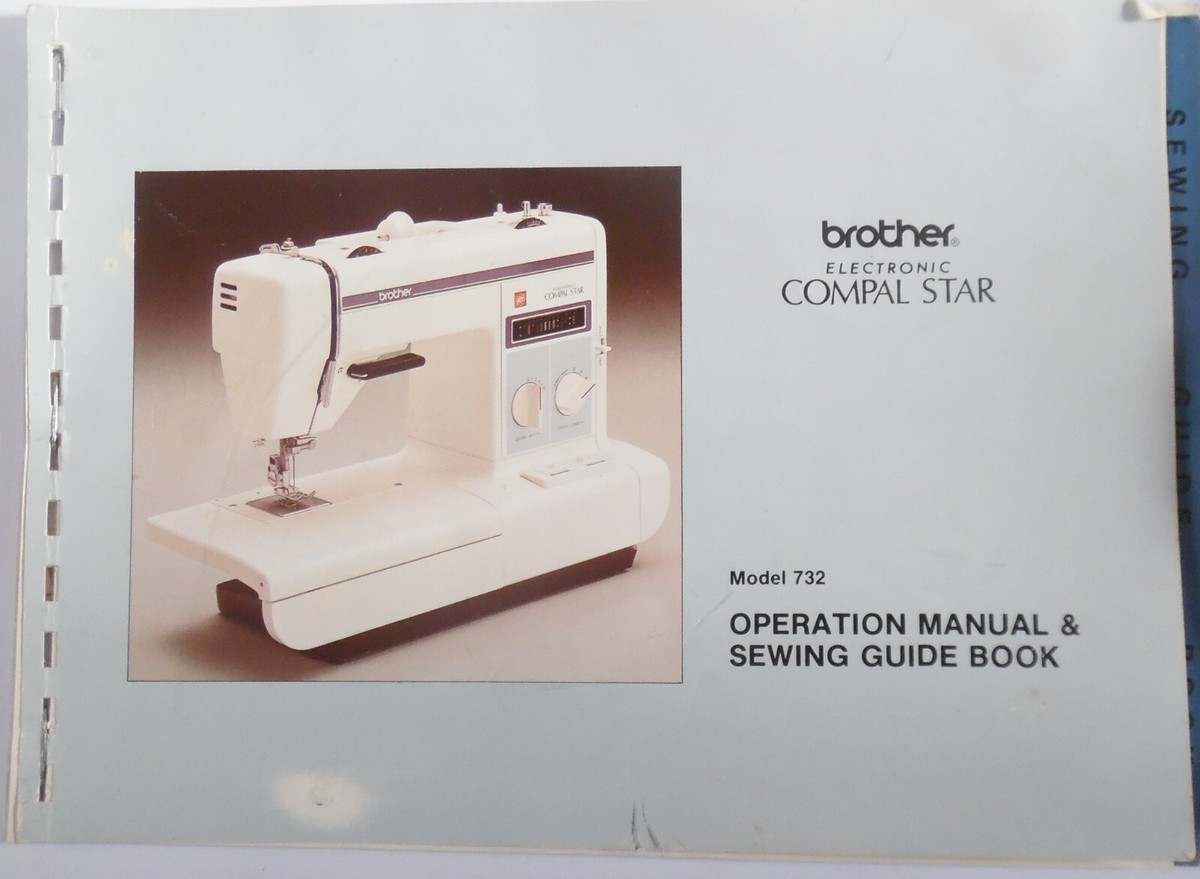 Original BROTHER Compal Star 732 Sewing Machine Instructions