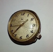 Vintage Bulova Accutron Tuning fork? Men’s Watch 10k Rolled Gold Plated  As is 