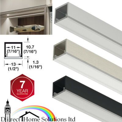 Hafele 2101 Loox5 LED Strip Light Profile, White Diffuser, Surface ...