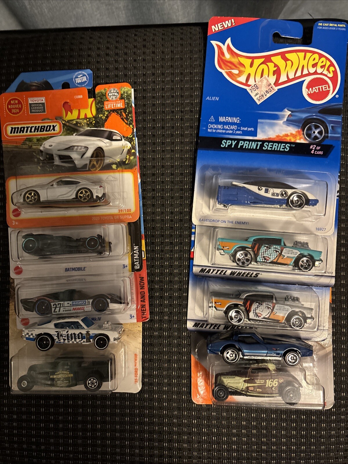 Matchbox/Hot Wheels Lot Of 10 For $13. Free Shipping/Chevy/ batmobile/ Ford