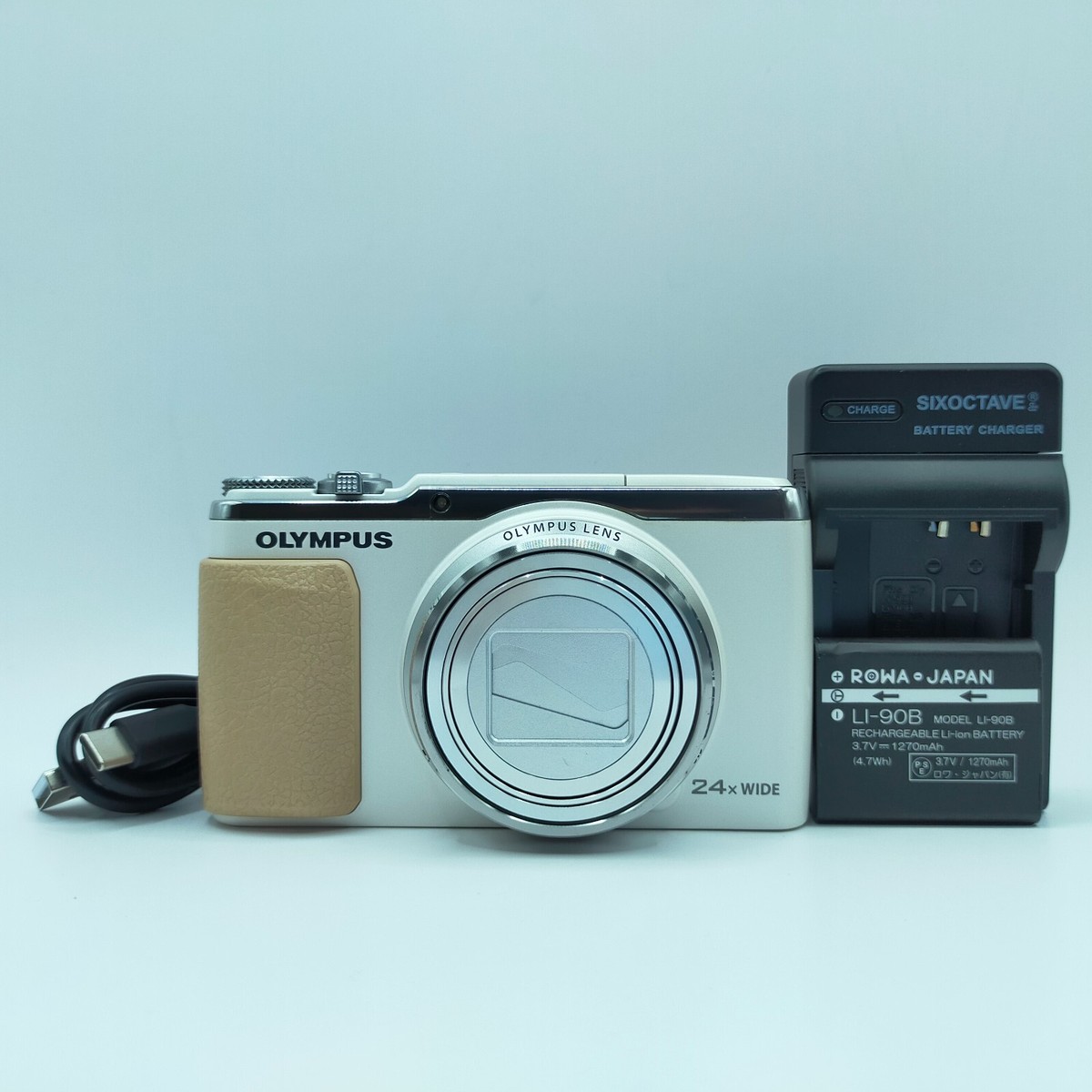 OLYMPUS SH-60 ホワイト デジタルカメラ