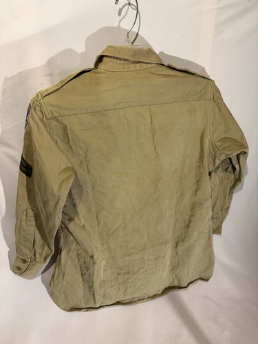 WW2 Khaki Field Shirt W Patches Named - Picture 10 of 11