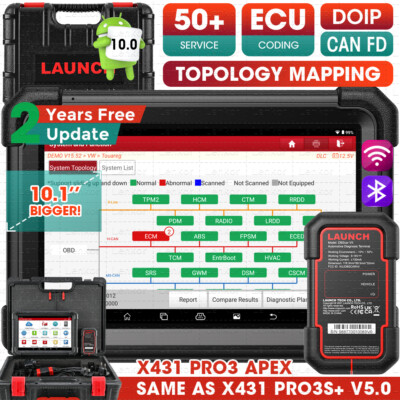 2026 LAUNCH X431 PRO3 APEX PRO3S+ V5.0 PRO 5 Auto OBD2 Diagnosegerät ALLE SYSTEM