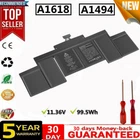 ✅A1494 A1618 Battery for MacBook Pro 15"A1398 Mid 2014 2015 Late 2013 EMC 2674