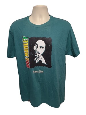 Bob Marley Puerto Plata Republica Dominicana Adult Large Green TShirt