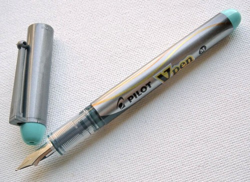 Set of 7 x PILOT Pre-inked Disposable V Fountain Pens, SVP-4M - Picture 3 of 6