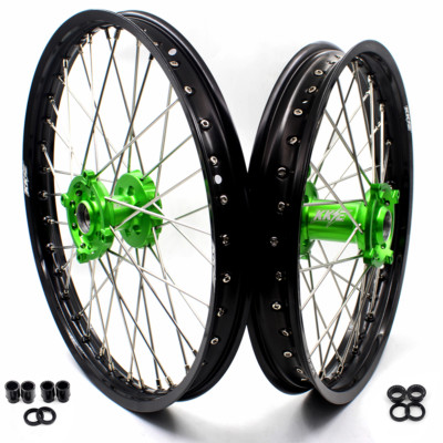 KKE 21/19 Dirt Bike Wheels Rims Fit Kawasaki KX250F KX450F 2006-2018 KX125 KX250