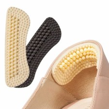 Women Heel Insert Grip Back Insoles Soft Silicone Gel Cushion Shoes Pads 2 Pcs