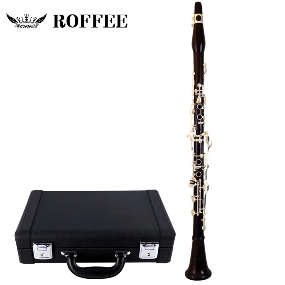 ROFFEE 506 Ebony Wood Silver Plated 18 Keys 4 Rings G Tone German