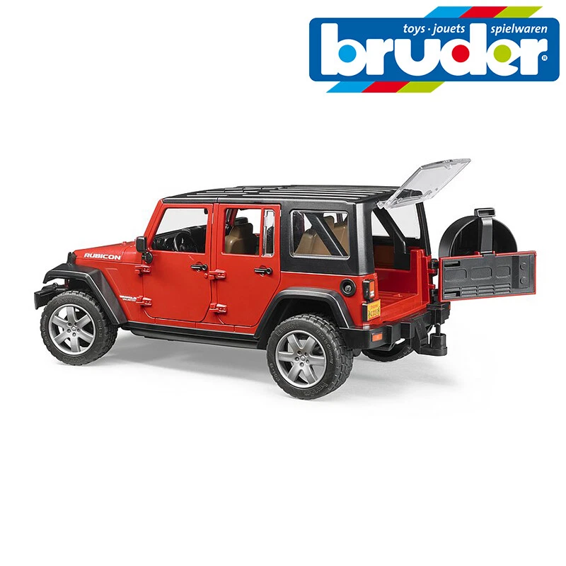 Bruder Toys 02525 Jeep Wrangler Unlimited Rubicon Opening Bonnet Doors Tailgate - Image 3 of 3