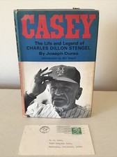 Casey Stengel CASEY The Life and Legend of Charles Dillon Stengel SIGNED BOOK