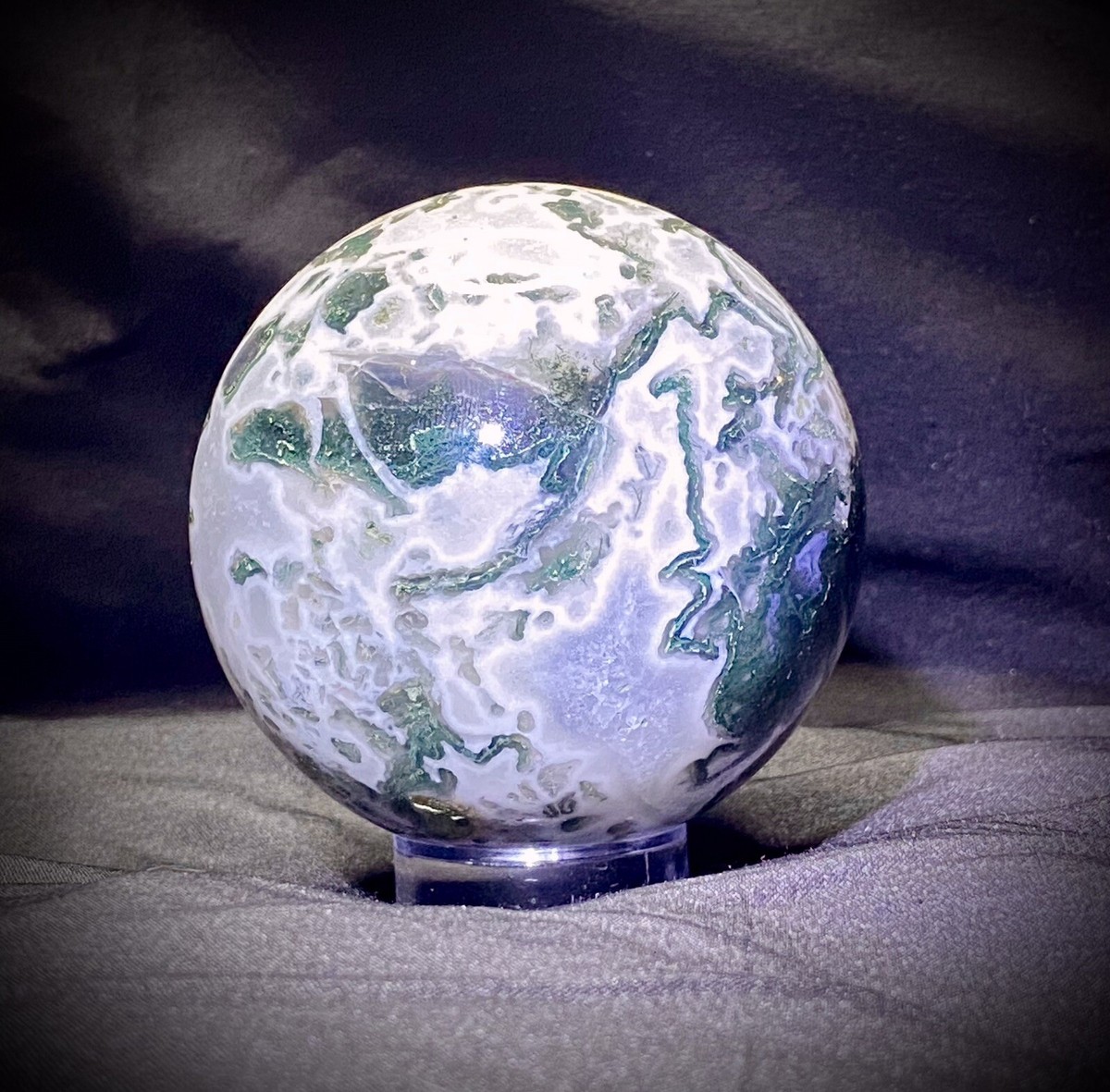 2.84” Moss Agate Sphere | eBay
