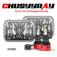 Pair 5x7" 7x6" LED Headlights High Low Beam for Toyota Tacoma 1995-1997 Pickup