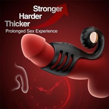 Electric Scrotum Stretcher Ring Dick Extender Couple Flirt Dick Extension Sleeve