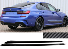 BMW G20 G21 M sport performance side skirt extensions blades carbon fibre look