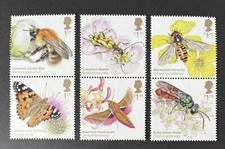 GB 2020 MNH Brilliant Bugs Mint Stamp Set