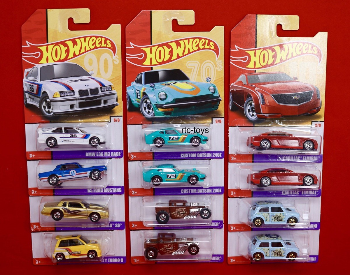 2019 Hot Wheels Throwback Series Sealed Case Of 12, Honda, Mustang