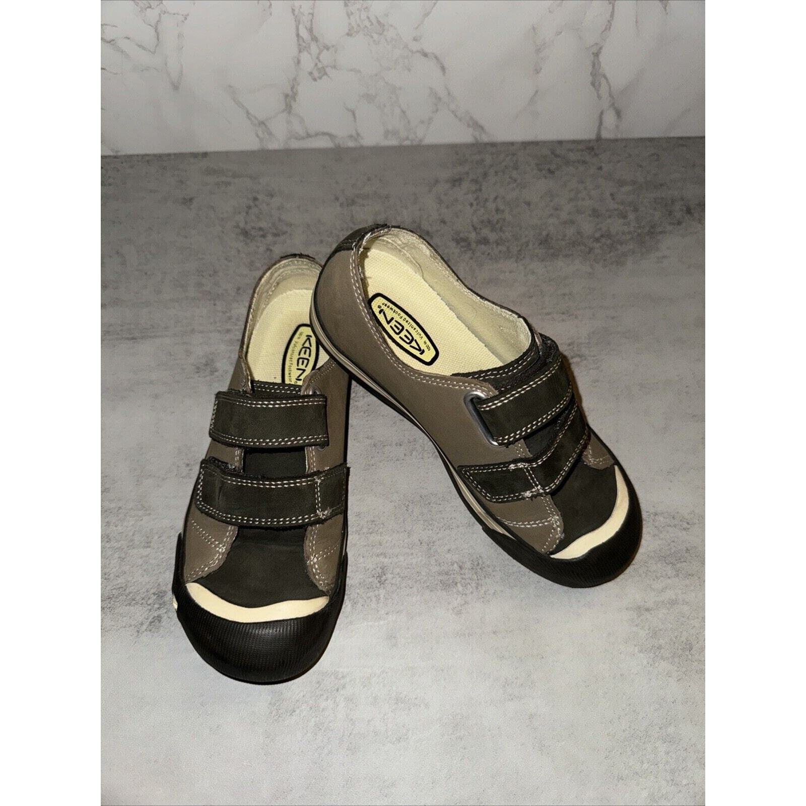 Scarpe da ginnastica Keen ragazzo con chiusura a gancio e passante marrone grigio taglia 2