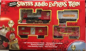 SANTA'S JUMBO EXPRESS TRAIN SET SOUND 