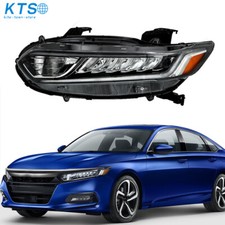 For Honda Accord 2018-2020 LED DRL Signal Headlight w/Halogen High Beam - Driver