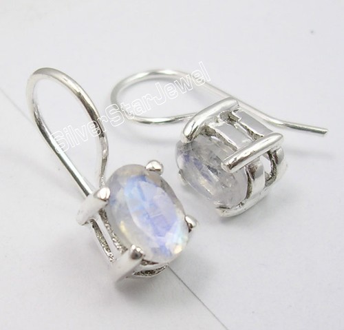 IN SPECIAL PRICE | 925 Solid Silver DANGLE Earrings, Real Gems Women's Jewelry - Picture 2 of 31