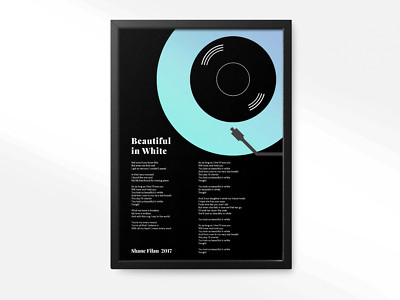 Individueller Vinyl Text Musik Druck, Valentinstag Geschenk, personalisierte Schallplatte Kunst,