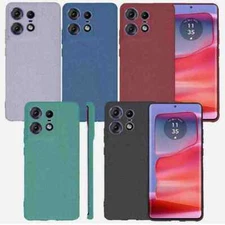 For Motorola Moto Edge 50 Pro 5G Sandstone Matte Rubber Silicone Soft Case Cover